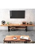 Metal Tv Ünitesi Ahşap Tv Ünitesi Masif Tv Ünitesi - 3