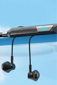 07 150 Saat Bekleme Süreli Hafiza Kart Girişli Siyah 5.3 Kablosuz Ense Tipi Sporcu Bluetooth Kulaklık - 4