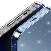 Gpack Apple iPhone 13 Pro Kılıf Vixy Transparan Simli Görünüm - 4