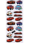 Sticker Kabartmalı Sticker Defter Planlayıcı Etiket (cb584) 16x7 cm- Kırmızı Araba thumbnail 2
