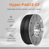 Creality Hyper Pa612-Cf Karbon Fiber Takviyeli Pa Filament - 1Kg 1.75mm - Urhanshop Gönderimli thumbnail 2