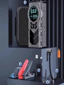 8000mAh Dijital Ekranlı Araba Akü Takviye'li Kompresör Araç Lastik Şişirme Hava Pompası - 150PSI - 6