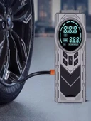 8000mAh Dijital Ekranlı Araba Akü Takviye'li Kompresör Araç Lastik Şişirme Hava Pompası - 150PSI - 5