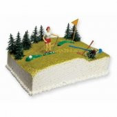 Golf Temalı Maket Pasta süsü - 1
