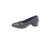 Zerhan 730 Kadın Platin Pırıltılı Taşlı Alçak Topuklu Ayakkabı thumbnail 3