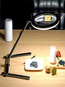 Telefon Tutacaklı Katlanabilir LED Halka Işık Ürün Çekim Işığı & Masaüstü Standlı Vlog Işığı - 1