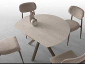 Nova T Yuvarlak Açılır Mutfak Masa Sandalye Takımı 70x120cm thumbnail 2