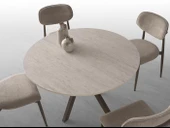 Nova Polo Yuvarlak Açılır Mutfak Masa Sandalye Takımı 70x120cm thumbnail 4