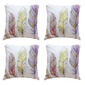 Modern Tarz Dijital Baskılı 4’lü Dekoratif Kırlent Kılıfı Seti, Şık ve Renkli Tasarımlar thumbnail 1