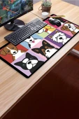 SonicTouch Mutlu Patişler Renkli Pürüzsüz Sıvı Geçirmez Yüzey XXL Gamer Ofis Klavye Mousepad 40x90cm thumbnail 4