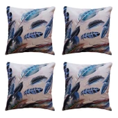 Modern Tarz Dijital Baskılı 4’lü Dekoratif Kırlent Kılıfı Seti, Şık ve Renkli Tasarımlar thumbnail 1