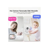 Gece Görüşlü Bebek Odası Kamera Sıcaklık Uyarısı Izleme Ekranı - 2