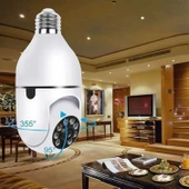 Buffer® Wifi 360 Panoramik Ampul Kamera Gece Görüş Ses Akıllı Hareket Algılayıcı - 2