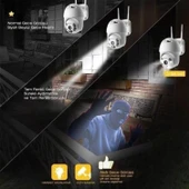 Buffer® 20 Mp Hd Lens İç Dış Mekan Suya Danıklı Ip Wifi Network Güvenlik Kamerası Wifi Kamera - 6