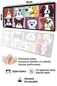 SonicTouch Mutlu Patişler Renkli Pürüzsüz Sıvı Geçirmez Yüzey XXL Gamer Ofis Klavye Mousepad 40x90cm thumbnail 3