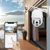 Buffer® 20 Mp Hd Lens İç Dış Mekan Suya Danıklı Ip Wifi Network Güvenlik Kamerası Wifi Kamera - 3