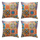 Modern Tarz Dijital Baskılı 4’lü Dekoratif Kırlent Kılıfı Seti, Şık ve Renkli Tasarımlar thumbnail 1