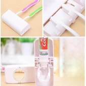 Buffer® Otomatik Diş Macunu Sıkacağı Ve 5 Adet Diş Fırası Tutacağı Diş Fırçalığı - 7