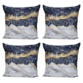 Modern Tarz Dijital Baskılı 4’lü Dekoratif Kırlent Kılıfı Seti, Şık ve Renkli Tasarımlar thumbnail 1