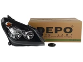 Opel Astra H Sağ Far Siyah Zeminli Marka thumbnail 1