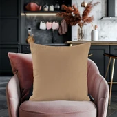 Modern Tarz Düz Renkli 4’lü Dekoratif Kırlent Kılıfı Seti Şık Yumuşak Dokulu ve Zarif Tasarım thumbnail 3
