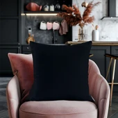 Modern Tarz Düz Renkli 4’lü Dekoratif Kırlent Kılıfı Seti Şık Yumuşak Dokulu ve Zarif Tasarım thumbnail 3