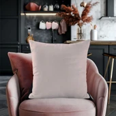 Modern Tarz Düz Renkli 4’lü Dekoratif Kırlent Kılıfı Seti Şık Yumuşak Dokulu ve Zarif Tasarım - 3