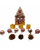 Yılbaşı Süsü 12' li 10 Cm Karışık 12 Adet Set thumbnail 2