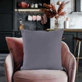 Modern Tarz Düz Renkli 4’lü Dekoratif Kırlent Kılıfı Seti Şık Yumuşak Dokulu ve Zarif Tasarım thumbnail 3