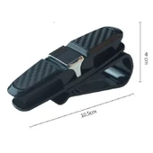 Buffer® Araç İçi Güneşliğe Takılan 2'li Gözlük,kart,para Takmalık Aparat - 5