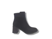 Zerhan 1499 Kadın Koyu Kahve Fermuarlı Kalın Topuklu Bot thumbnail 1