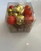 Yılbaşı Süsü 28' li Karışık Süsler 28 Adet Set thumbnail 3