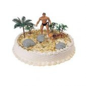 Tarzan Temalı Maket Pasta Süsü - 1