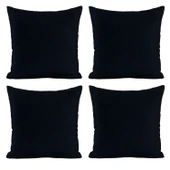 Modern Tarz Düz Renkli 4’lü Dekoratif Kırlent Kılıfı Seti Şık Yumuşak Dokulu ve Zarif Tasarım thumbnail 1