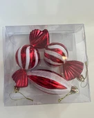 Yılbaşı Süsü 3' lü 12 Cm Şeker Görünümlü Set thumbnail 1