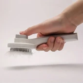 Buffer® Basmalı Kedi Köpek Tüy Toparlayıcı Masaj Etkili Pet Fırçası - 4