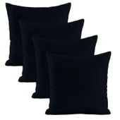 Modern Tarz Düz Renkli 4’lü Dekoratif Kırlent Kılıfı Seti Şık Yumuşak Dokulu ve Zarif Tasarım thumbnail 2