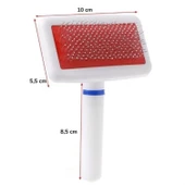 Buffer® Paslanmaz Evcil Hayvan Kedi Köpek Tüy Tarama Toplama Fırçası Kolay Temizlenir Bakım Aleti - 7