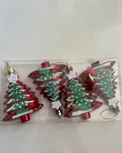 Yılbaşı Süsü 4' lü 10 Cm Çam Ağacı Seti thumbnail 1