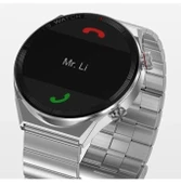 Dt3 Mate Akıllı Saat 2022 1.5 Inç Tam Dokunmatik Çift Kordon Bt Çağrı-Gümüş thumbnail 1