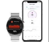 Dt3 Mate Akıllı Saat 2022 1.5 Inç Tam Dokunmatik Çift Kordon Bt Çağrı-Gümüş thumbnail 3