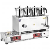 Remta 85 Model Dört Demlikli LPG(Tüplü) Çay Ocağı 43 Lt.- 4 ADET DEMLİK DAHİL N14 Çay Kazanı - 1