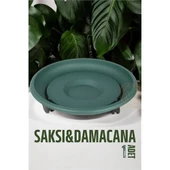 Litae Trend BFS Tekerlekli Saksı Altığı 37 CM YEŞİL - 1