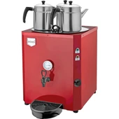 Remta 3 Demlikli Jumbo Çay Makinesi Şamandıralı 40 Lt - Kırmızı Renk DE10S - De10s thumbnail 1