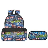 No Fear Okul Sırt Çantası Kalemlik Set thumbnail 1