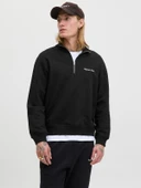 JORNORREBRO EMB SWEAT HIGH NECK NOOS Black Black M thumbnail 1