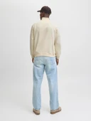 JORNORREBRO EMB SWEAT HIGH NECK NOOS Antique White Antique White XL thumbnail 3