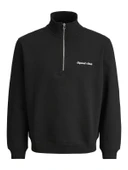 JORNORREBRO EMB SWEAT HIGH NECK NOOS Black Black L thumbnail 2