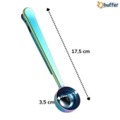 Buffer® Mandallı Kahve Ölçü Kaşığı Renkli Çok Fonksiyonlu Paslanmaz Çelik Kaşık - 3