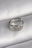 Litae Trend BFS 316L Çelik Gümüş Renk Zirkon Taşlı Ay Yıldız Model Tragus Piercing - 1